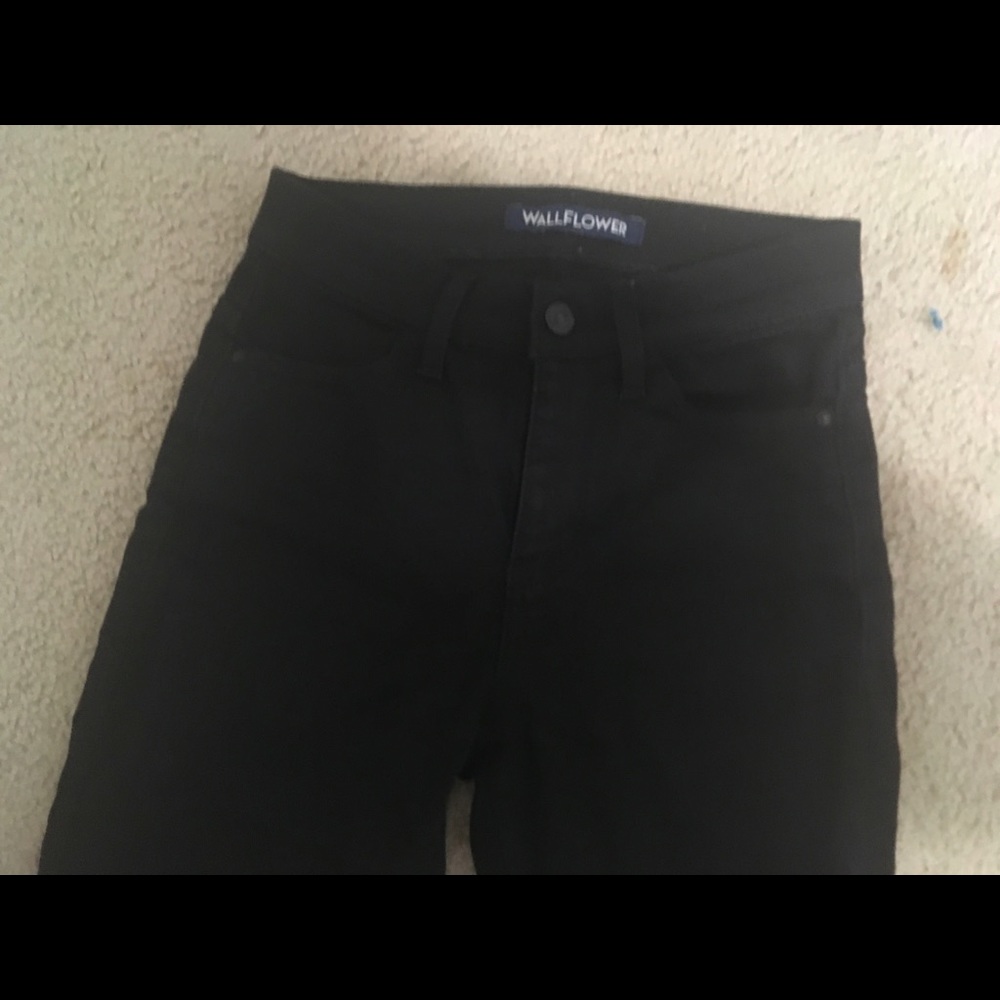 High rise black jeggings